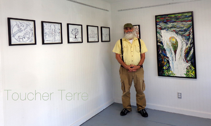 Bertrand Tremblay et son exposition Toucher terre 
